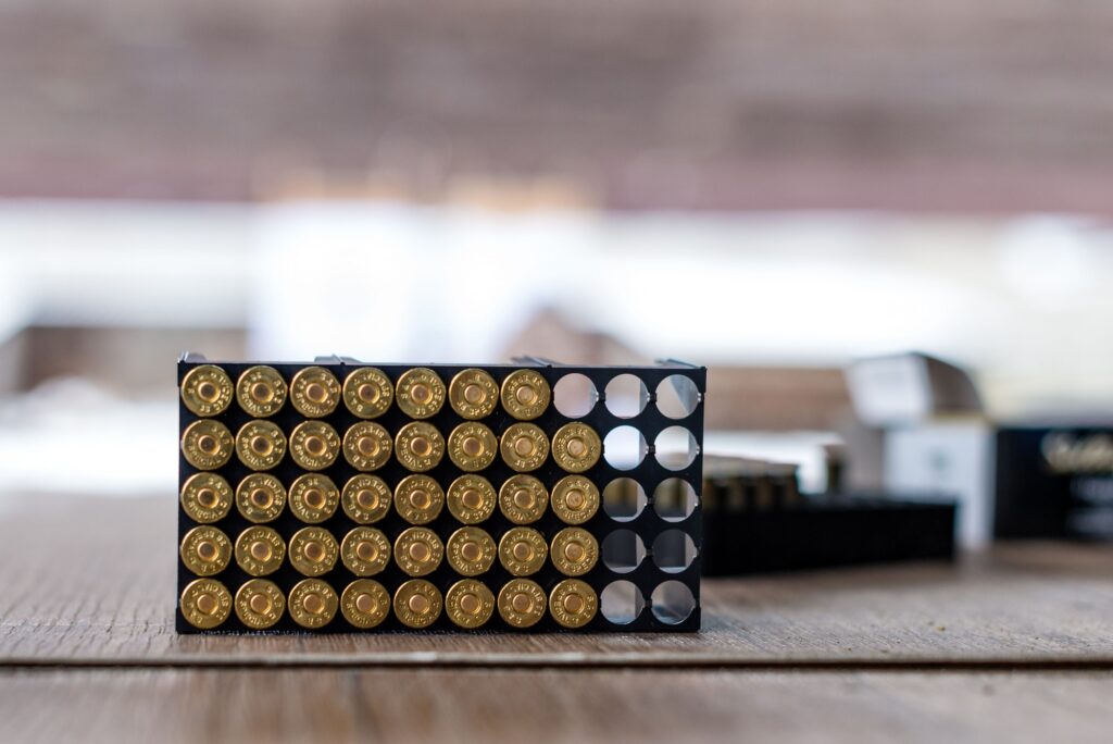 Guns ammunition packaging.